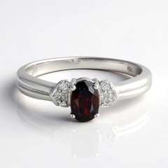 Anello in argento con Zircone Cioccolato