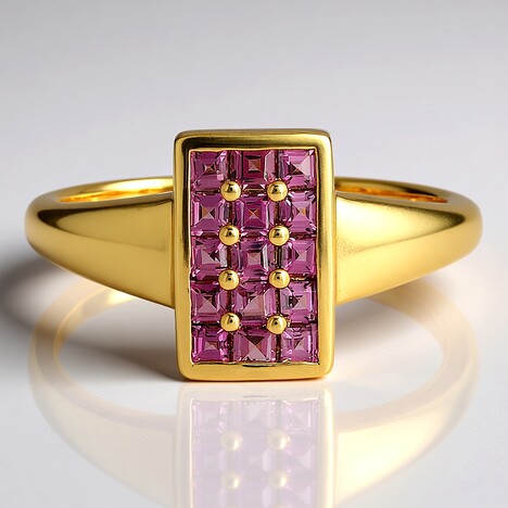 Anello in argento con Rodolite (MONOSONO COLLECTION)