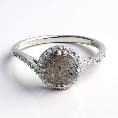 Anello in argento con Spectrolite
