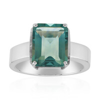 Anello in argento con Fluorite Verde (Pallanova)