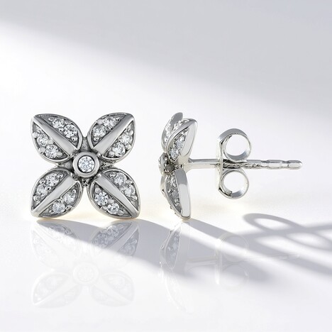 Orecchini in argento con Zircone (de Melo Essence)