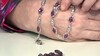 Bracelet en argent et Grenat magenta (Gems en Vogue)