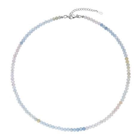 Collana in argento con Acquamarina Brasiliana