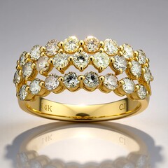 Anello in oro con Diamante Fancy SI2