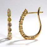 Orecchini in oro con Diamante Fancy SI2 (CIRARI)