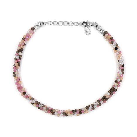 Edelstein-Silberarmband