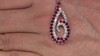 Colgante en plata con Espinela roja noble (de Melo Essence)