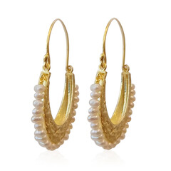 Orecchini in argento con Perla d'Acqua Dolce Bianca (Joias do Paraíso)