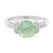 Anello in argento con Prehnite