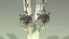 Boucles d'oreilles en argent et Jaspe sanguin (Desert Chic)
