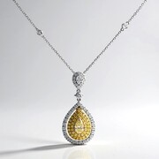 Collier en or et Diamant SI2 jaune (CIRARI)