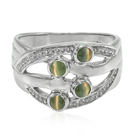 Alexandrit-Katzenauge-Silberring