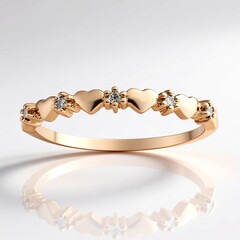 Anello in oro con Diamante Rose de France SI1 di Argyle (Annette)