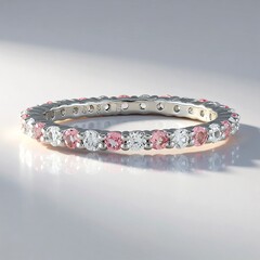 Anello in argento con Tormalina Rosa Nigeriana