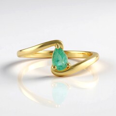 Anello in argento con Smeraldo Colombiano