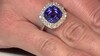 Gouden ring met een AAA tanzaniet (CIRARI)