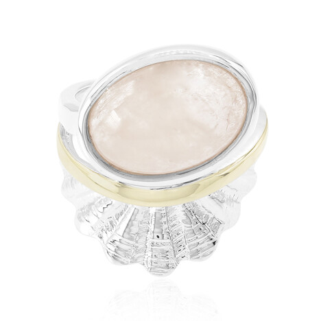 Bague en argent et Morganite (MONOSONO COLLECTION)