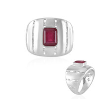 Bague en argent et Rubis de Madagascar (de Melo)