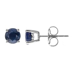 Boucles d'oreilles en or et Saphir bleu