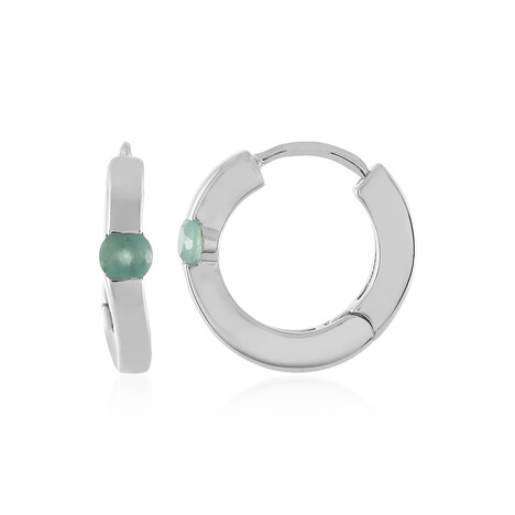 Grandidierit-Silberohrringe