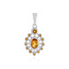 Pendentif en argent et Citrine
