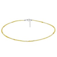 Collier en argent et Opale jaune