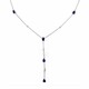 10K Ceylon Blue Sapphire Gold Necklace