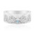 Anillo en plata con Topacio azul suizo