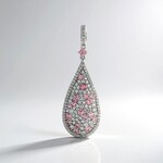 Ciondolo in argento con Tormalina Rosa Nigeriana