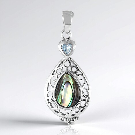 Ciondolo in argento con Conchiglia Abalone (Art of Nature)
