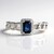 Anello in oro con Zaffiro Ceylon Blu