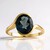 Anello in oro con Topazio Blu Londra (de Melo Gold)