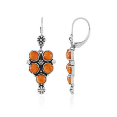 Boucles d'oreilles en argent et Spondylus (Desert Chic)