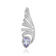 Pendentif en argent et Tanzanite non chauffée (MONOSONO COLLECTION)