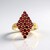 Anello in argento con Spinello Rosso