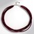 Collana in argento con Granato Magenta