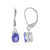 Tansanit-Silberohrringe