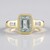 Anello in oro con Acquamarina Brasiliana