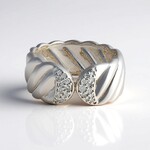 Anello in argento con Diamante I2 (H) (de Melo Essence)