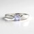 Anello in argento con Tanzanite (non riscaldata)
