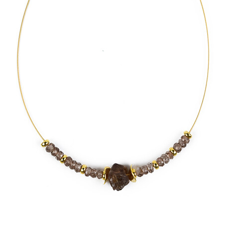 Collier en argent et Zircon Fancy