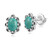 Pendientes en plata con Turquesa verde (Desert Chic)