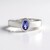 Anello in argento con Tanzanite