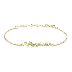 Brazalete en plata con Peridoto