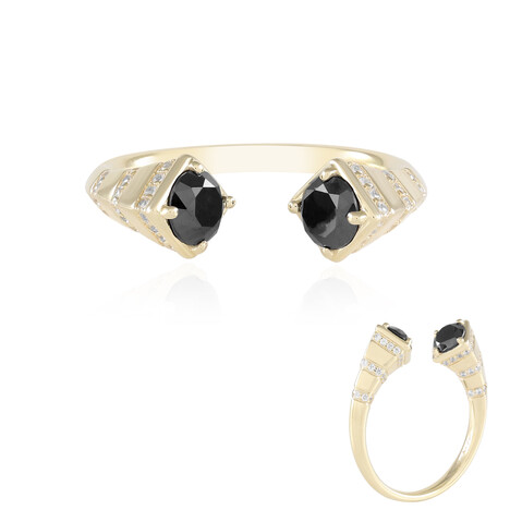 Anillo en oro con Diamante negro (de Melo Gold)
