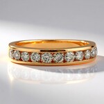 Anello in oro con Diamante Rose de France SI1 di Argyle (Annette)