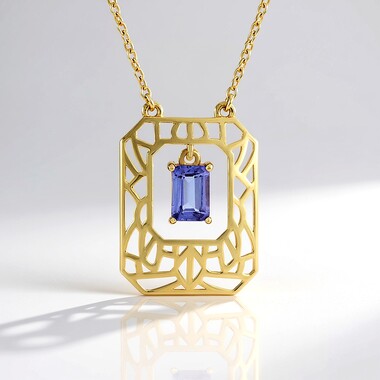 Collana in argento con Tanzanite (Ornaments by de Melo)
