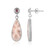 Pendientes en plata con Natrolita