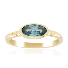 Anillo en plata con Topacio azul suizo (Jones Lee)