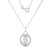 Zircon Silver Necklace (Adela Silber)